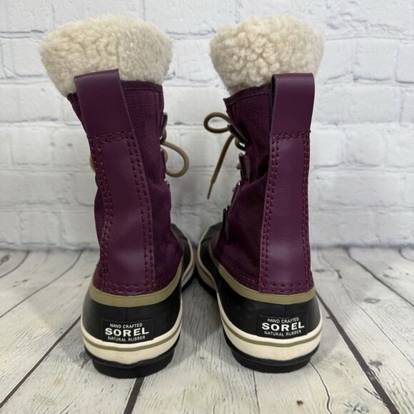 Sorel Carnival Snow Boots Women Size 6 Purple Winter Waterproof Insulated Shoes - Picture 7 of 15